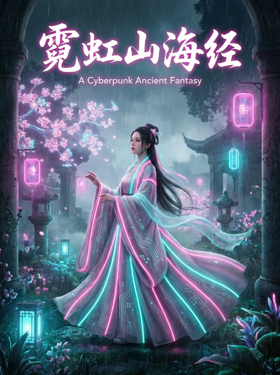 一路向西 迅雷 古风奇缘短剧 - 霓虹山海经海报